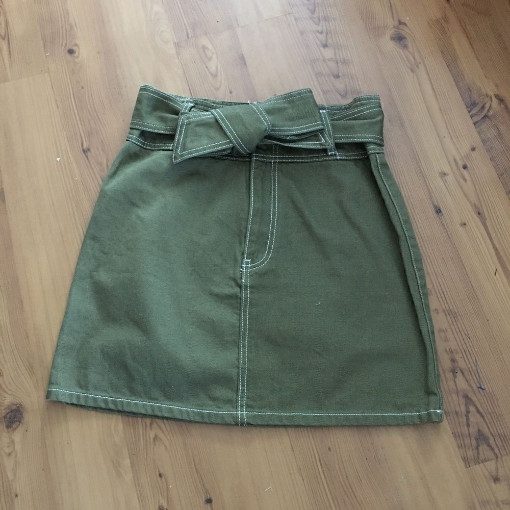 Forever 21 Olive Green Mini Skirt